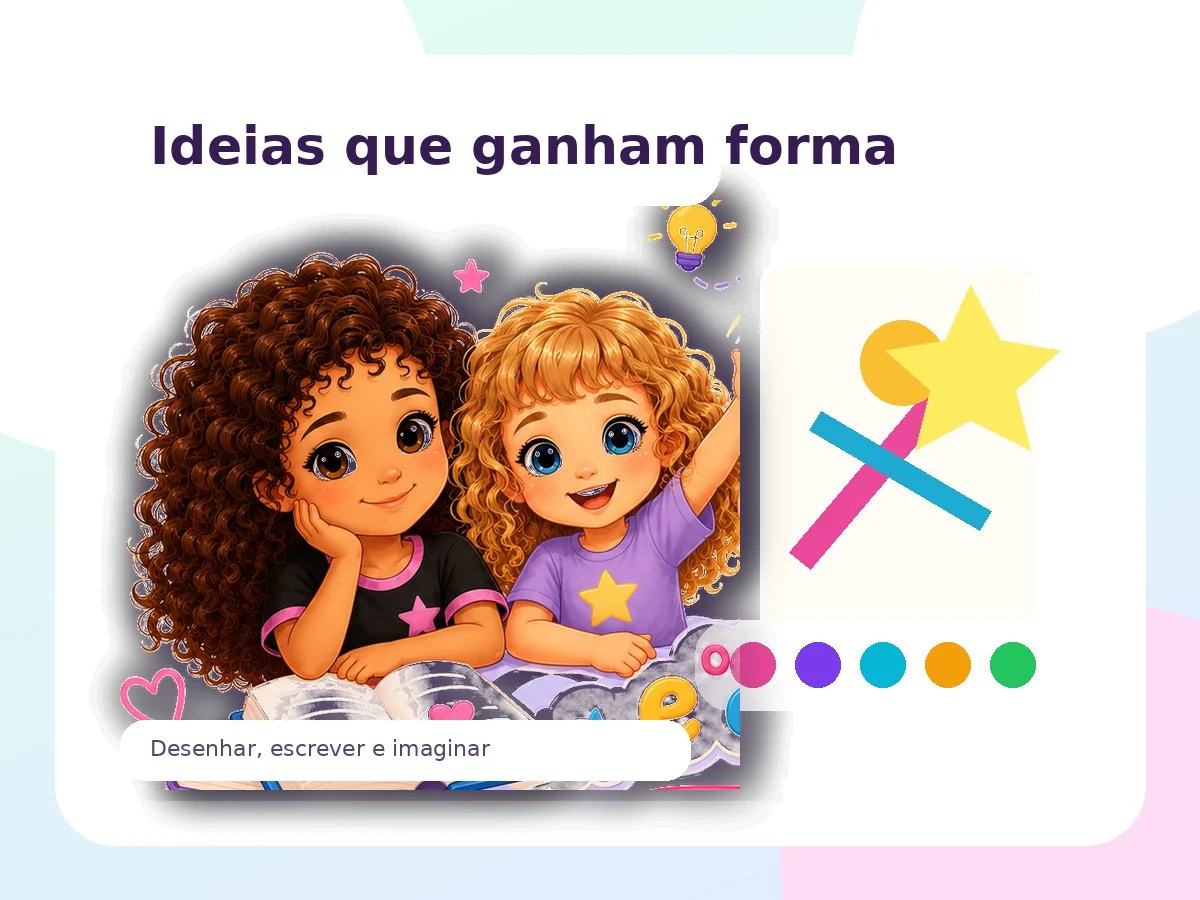 Crianças a aprender conteúdos do Pré-escolar