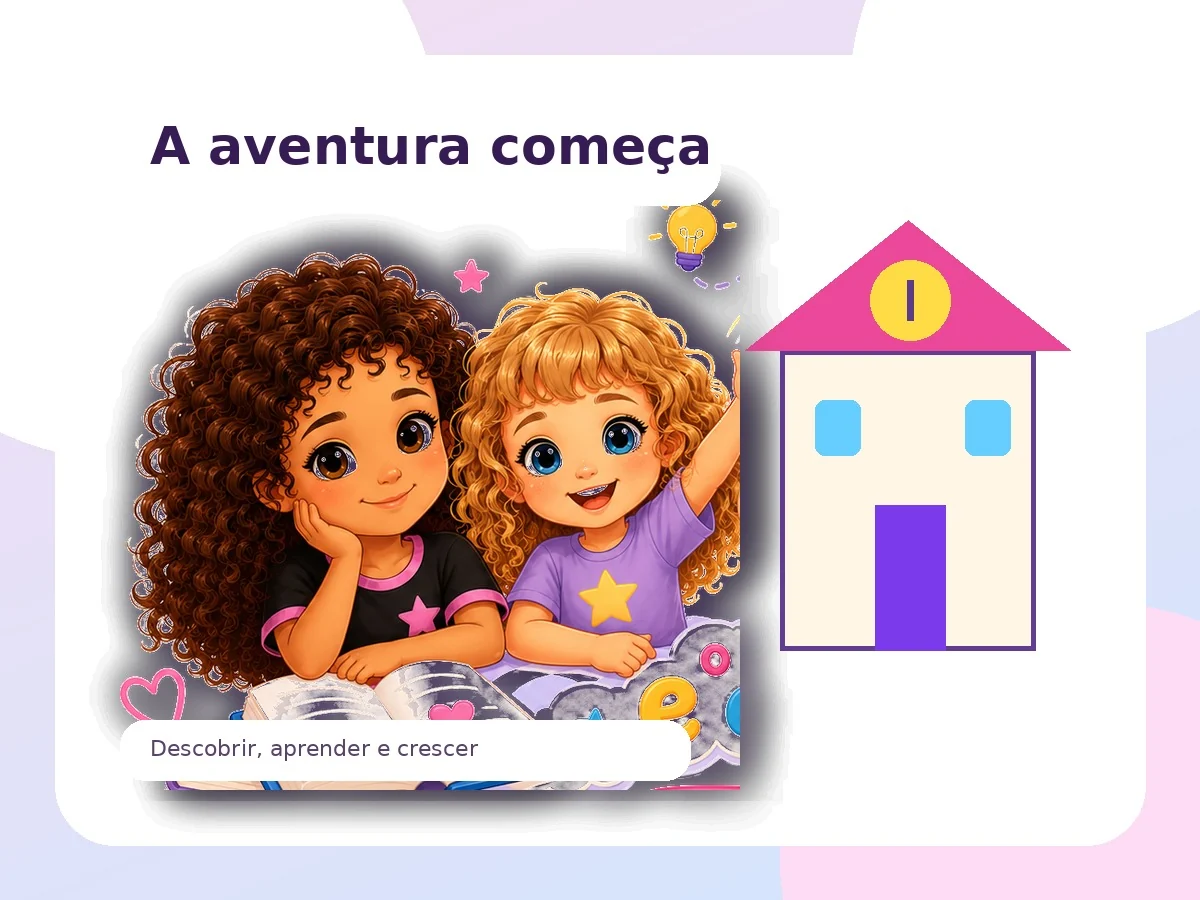 Crianças a aprender conteúdos do 1.º ano